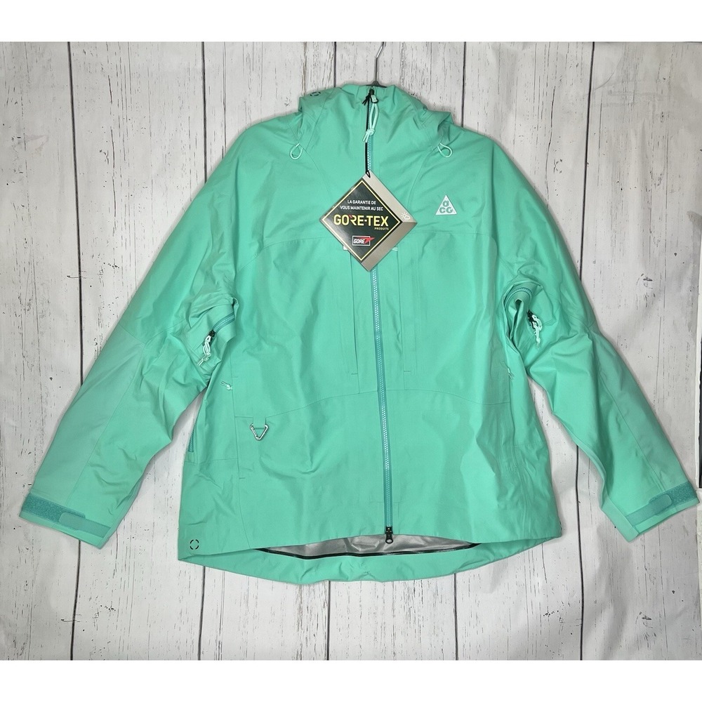 Nike Women's ACG Misery Ridge Light Menta GORE‑TEX Jacket Size XL DQ6885‑369 New